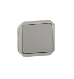 Legrand - Plexo L - Poussoir - 10A - 250V - composable - gris - IP55/IK08 - Réf : 069540L