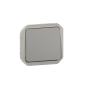 Legrand - Plexo L - Poussoir - 10A - 250V - composable - gris - IP55/IK08 - Réf : 069540L