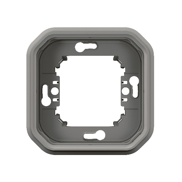 Legrand - Plexo L - Support plaque étanche - Encastré - 1 poste - Gris - Réf : 069681L