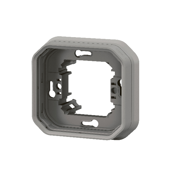 Legrand - Plexo L - Support plaque étanche - Encastré - 1 poste - Gris - Réf : 069681L