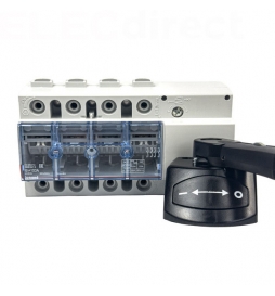 Legrand - Interrupteur sectionneur Vistop - 100 A - 4P - cde latérale - poignée noire - Réf : 022527