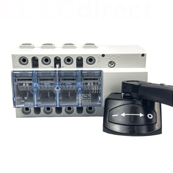 Legrand - Interrupteur sectionneur Vistop - 100 A - 4P - cde latérale - poignée noire - Réf : 022527 Legrand - Interrupteur sectionneur Vistop - 100 A - 4P - cde latérale - poignée noire - Réf : 022527