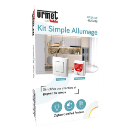 Yokis - Up - Kit radio simple allumage - Zigbee - 1 télérupteur et 1 émetteurs radio - Réf : 4820459