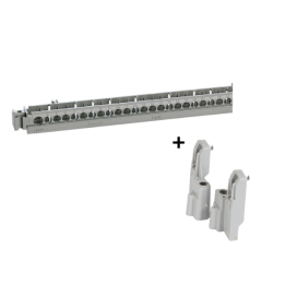Legrand - Support de borniers vide + Support de fixation - Pour coffret Plexo³ 1 et 2 rangées - 18M - Réf. : 404821+001972