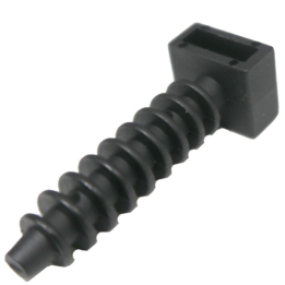 Ram - Embase pour collier d'installation nylon - noir - D. perçage 8mm - boîte de 100 - Réf : 59230