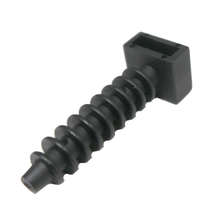 Ram - Embase pour collier d'installation nylon - noir - D. perçage 8mm - boîte de 100 - Réf : 59230