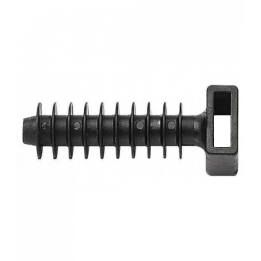Ram - Embase pour collier d'installation nylon - noir - D. perçage 8mm - boîte de 100 - Réf : 59230