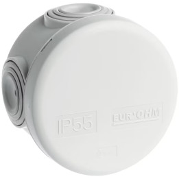 Eur'ohm - Boîte de dérivation étanche IP55 ronde - D.60mm x H.40mm - Réf : 50001