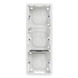 Legrand - Mosaic - Cadre saillie 3 postes - 3 x 2 modules - Vertical - Blanc - Réf : 080283