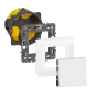 Legrand Mosaic - Prêt à poser - Va et vient complet + boîte batibox 1 poste Prof. 40mm - 080021L+080251+277802L+278011L