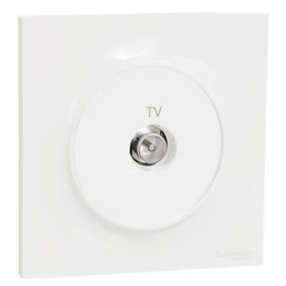 Schneider Odace - Prise TV simple Complet - Réf : S520445 + S520702