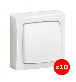 Legrand - Oteo - LOT de 10 transformeurs 3 en 1 - interrupteur - va et vient - poussoir - Saillie - Complet - Réf : 086001L