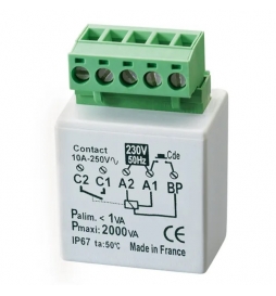 Yokis - Télérupteur Temporisé 2000W encastrable - Réf : MTR2000E