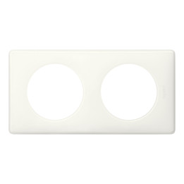 Legrand Céliane - Plaque double Yesterday - Blanc - Réf : 066632