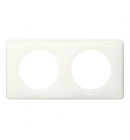 Legrand Céliane - Plaque double Yesterday - Blanc - Réf : 066632