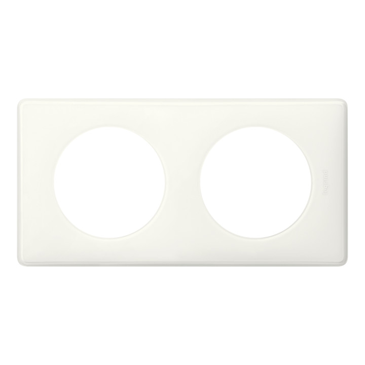 Legrand Céliane - Plaque double Yesterday - Blanc - Réf : 066632