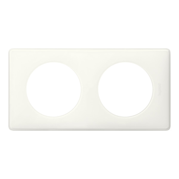 Legrand Céliane - Plaque double Yesterday - Blanc - Réf : 066632