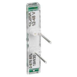 Legrand - Voyant lumineux 12V, 24V, 48V Mosaic - Easy-Led brochable à LEDs blanches - socle blanc - Réf : 067687L