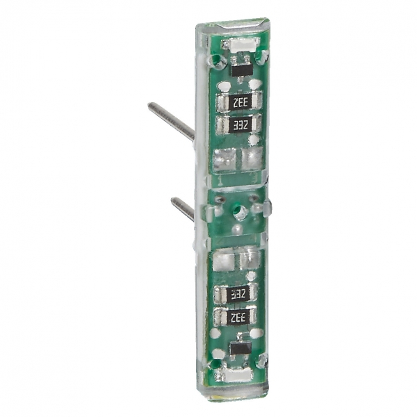 Legrand - Voyant lumineux 12V, 24V, 48V Mosaic - Easy-Led brochable à LEDs blanches - socle blanc - Réf : 067687L