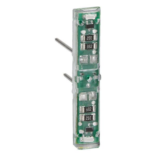 Legrand - Voyant lumineux 12V, 24V, 48V Mosaic - Easy-Led brochable à LEDs blanches - socle blanc - Réf : 067687L
