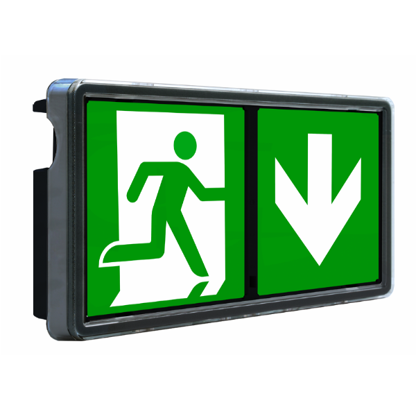 Bloc Tech - BAES Évacuation Universel Noir - IP44 - IK08 - Réf. 213949