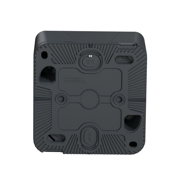 Schneider - Mureva Styl - Interrupteur temporisé LED - saillie - IP55 - IK08 - gris - Réf : MUR35067