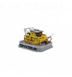 Legrand - Plexo - Poussoir lumineux porte-étiquette avec voyant - composable - gris - 10A - 250V - IP55/IK08 - Réf : 069544L