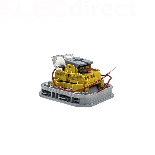 Legrand - Plexo - Poussoir lumineux porte-étiquette avec voyant - composable - gris - 10A - 250V - IP55/IK08 - Réf : 069544L