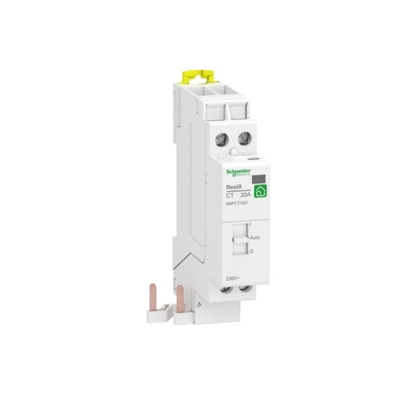 Schneider - Contacteur RESI9 CT J/N heures creuses Bipolaire - 2F - 20A - Réf : R9PCTH20