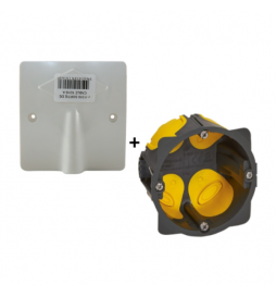 SIB - Sortie de câble 16/20A - à vis dim. 80x80 + boîte Legrand batibox BBC - P11016+080021