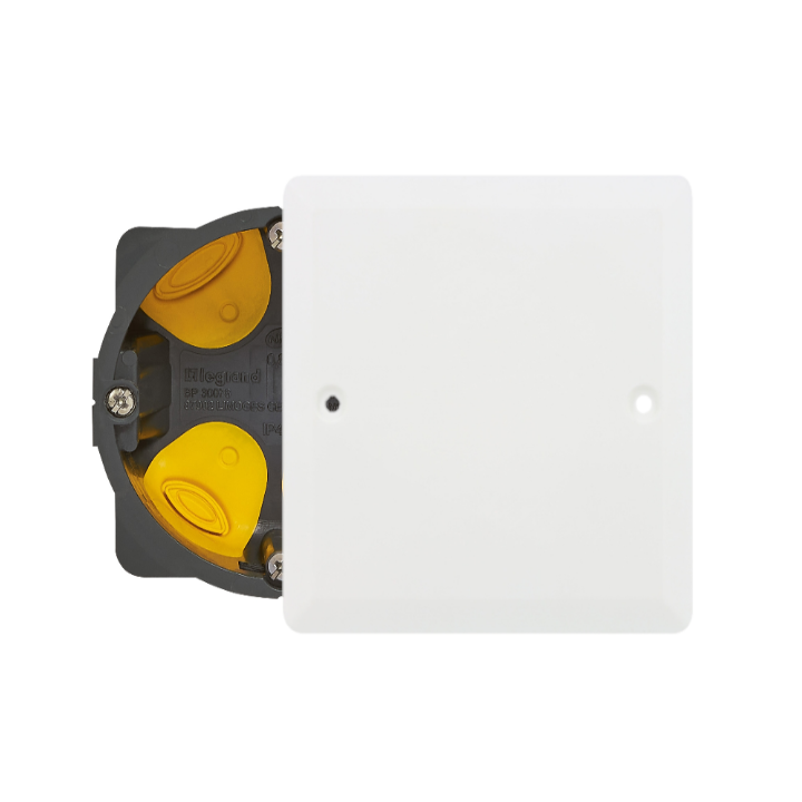 Legrand Batibox - Boîte encastrée BBC P40 + Couvercle universel 80 x 80 - 080021L+089281