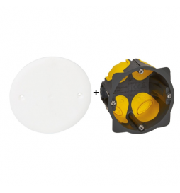 Legrand Batibox - Boîte encastrée BBC P40 + Couvercle universel D85mm - 080021L+080180