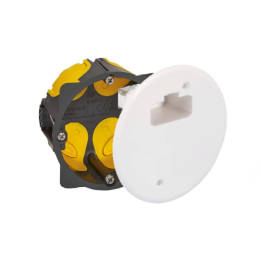 Legrand - Boîte d'encastrement 1 poste BBC - Prof. 40 mm + Couvercle d'applique DCL pour boîte Ø67 mm - Réf : 080021L + 53041