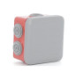 Legrand - Boîte de dérivation étanche rouge et grise - IP55 - 80x80x45 - Réf : 092015