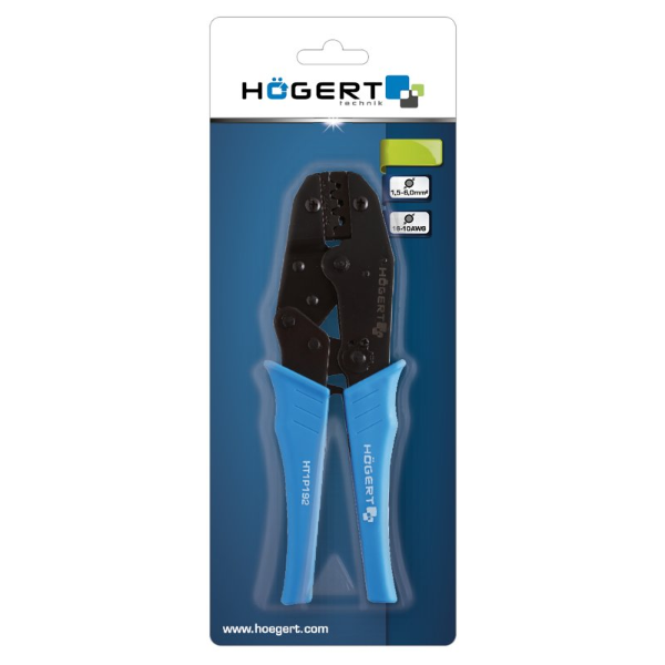 Hogert - Pince à sertir pour cosses non isolées faston - Réf : HT1P192