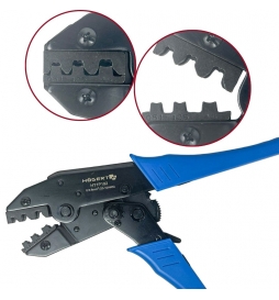 Hogert - Pince à sertir pour cosses non isolées faston - Réf : HT1P192