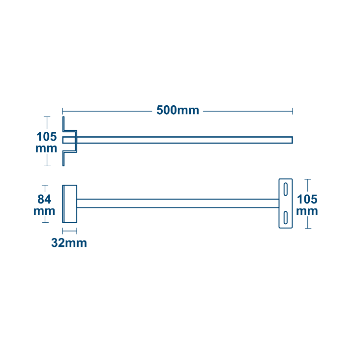Kapsea - Support mural pour projecteur LED IZIG 15/30W - Acier - Réf : KAP-HS