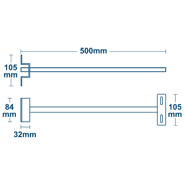 Kapsea - Support mural pour projecteur LED IZIG 15/30W - Acier - Réf : KAP-HS