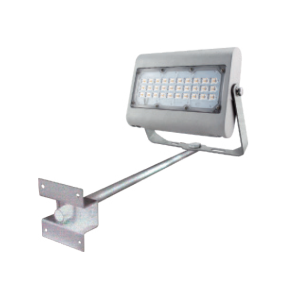 Kapsea - Support mural Projecteur LED 15/30/50W - Aluminium - Réf : KAP-FLFPS-15