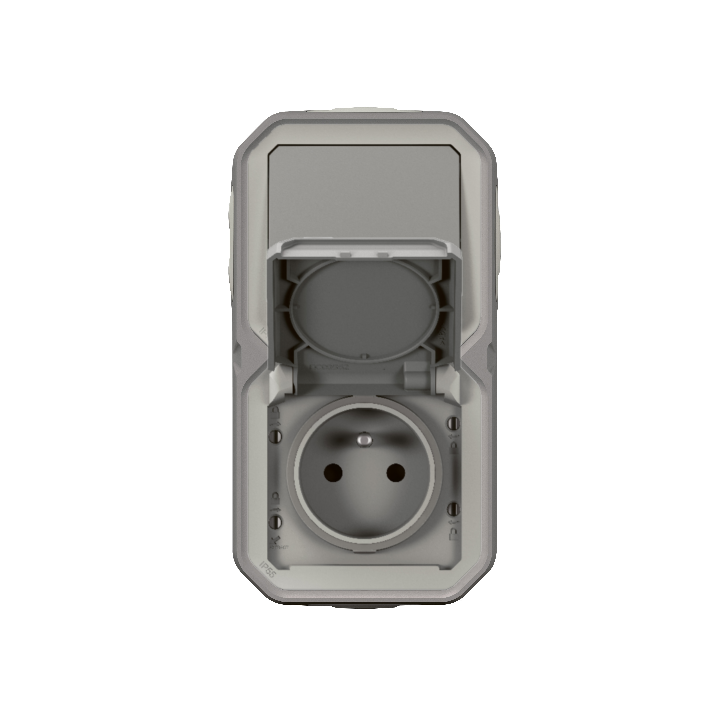 Legrand - Plexo - Prise + Interrupteur - Saillie - étanche IP55 - Réf : 069511L + 069551L + 069672L