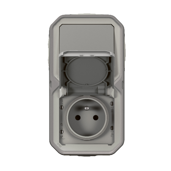 Legrand - Plexo - Prise + Interrupteur - Saillie - étanche IP55 - Réf : 069511L + 069551L + 069672L