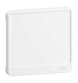 Schneider - Resi9 - porte styl Blanc coffret 13M - 1R - Réf : R9H13421