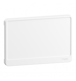Schneider - Resi9 - porte styl Blanc coffret 18M - 1R - panneau de ctrl - bloc de cmd - Réf : R9H18421