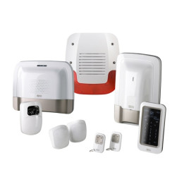 Delta Dore - Alarme maison GSM connectée - Pack alarme sans fil + détecteur vidéo - Sirène extérieure - Réf : Pack Tyxal+ Vidéo