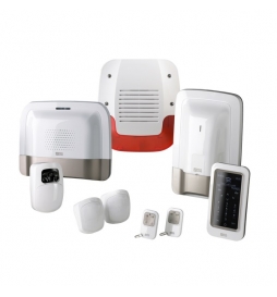 Delta Dore - Alarme maison GSM connectée - Pack alarme sans fil + détecteur vidéo - Sirène extérieure - Réf : Pack Tyxal+ Vidéo