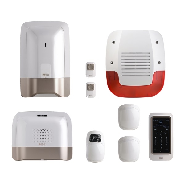 Delta Dore - Alarme maison GSM connectée - Pack alarme sans fil + détecteur vidéo - Sirène extérieure - Réf : Pack Tyxal+ Vidéo