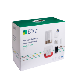 Delta Dore - Pack Alarme 8 zones sans fil avec box maison connecté - Réf : Pack Tyxal+