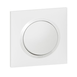 Legrand - Dooxie - Transformeur 5 fonctions va-et-vient et poussoir + plaque et griffes - Blanc - Réf : 600731