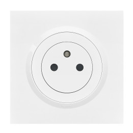 Legrand - Dooxie - prêt à poser en encastré - Prise 2P+T complète avec plaque de finition blanche Réf : 600335+600801