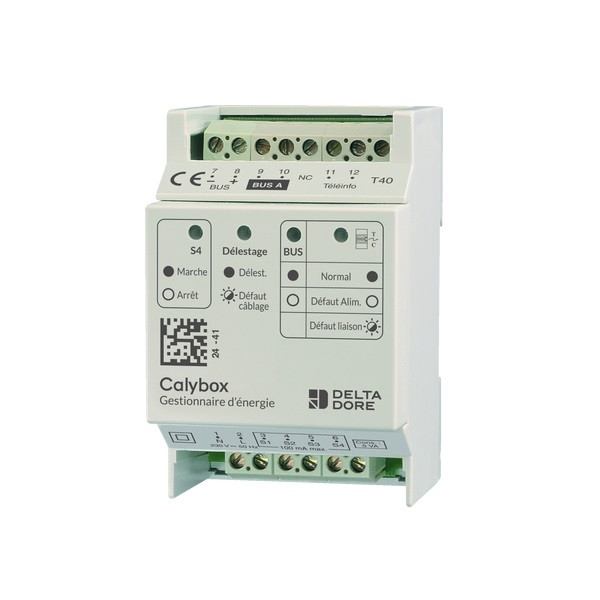 Delta Dore - Gestionnaire d'énergie semi-encastré pour chauffage électrique fil pilote - Réf : CALYBOX 230